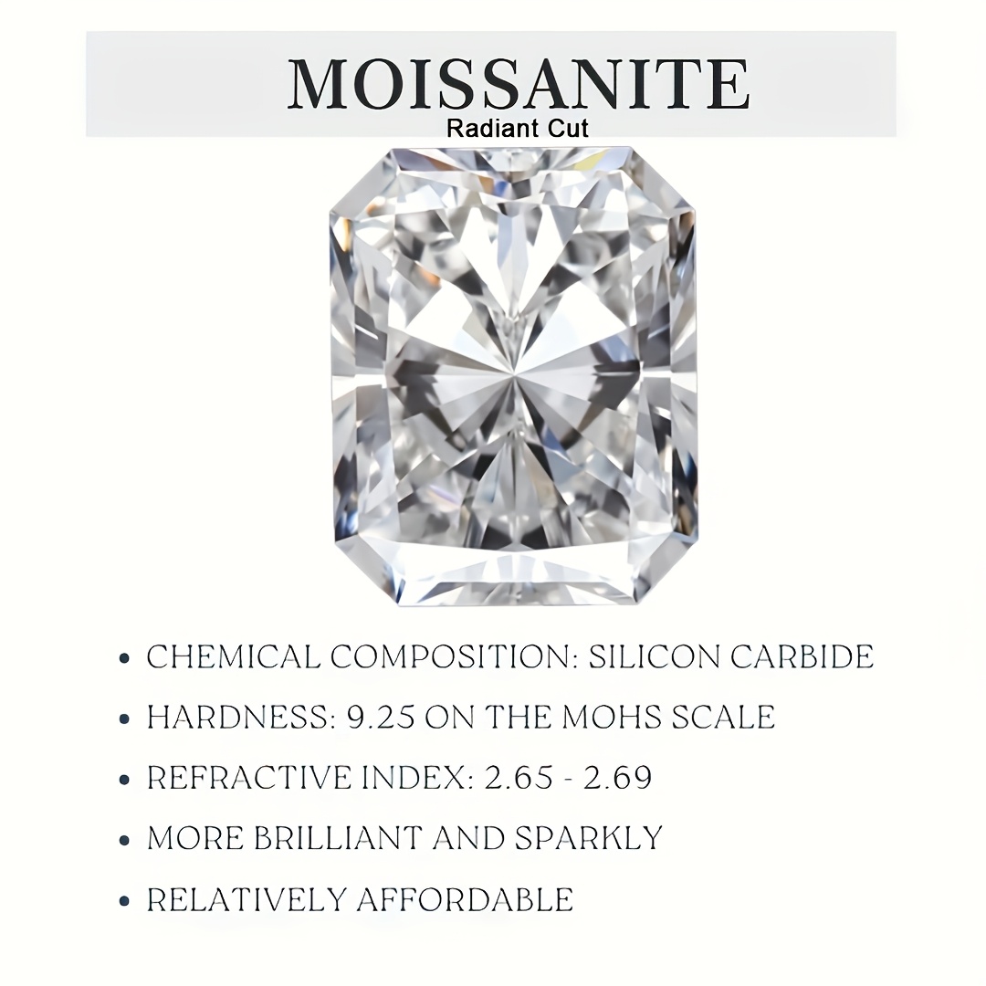 Women's 925 Sterling Silver Moissanite Necklace